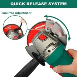 Winkelschleifer 900W, HYCHIKA Trennschleifer 10000RPM Mit 5pcs 125mm Schleifscheiben -Winkelschleifer Verkaufe 50056371 5