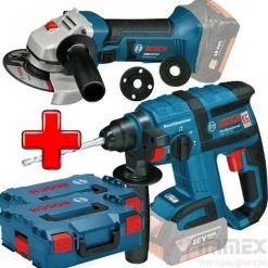 Bosch Akku-Combo Set 18V Bohrhammer GBH18V-EC Winkelschleifer GWS18-125