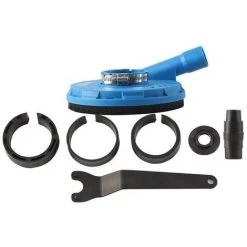 HAPPYSHOPPING 5-Zoll-Winkelschleifer-Staubschutz Praktischer Winkelschleifer-Staubschutz Haushalts-Winkelschleifer-Schutzhülle Geeignet Für Winkelschleifer Vom Typ 100/115/125,Typ2, Blau. - Typ2, Blau.