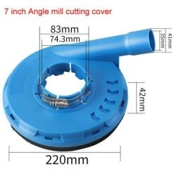 HAPPYSHOPPING 5-Zoll-Winkelschleifer-Staubschutz Praktischer Winkelschleifer-Staubschutz Haushalts-Winkelschleifer-Schutzhülle Geeignet Für Winkelschleifer Vom Typ 100/115/125,Typ2, Blau. - Typ2, Blau. -Winkelschleifer Verkaufe 51514276 5