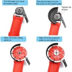 HAPPYSHOPPING Winkelschleifer Schneiden Balance Halterung Halter Winkelschleifer Halterung Winkelschleifer Modifiziert Zum Umbau Von Schneidemaschinen Zubehör DIY Woodwoking Tools,Schwarz -Winkelschleifer Verkaufe 51514659 5