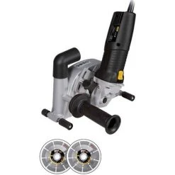 Samedia MSF 120 Profi-Set Mauerschlitzfräse + 2 Diamant-Trennscheiben MX13 125 Mm + Koffer