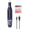 HAPPYSHOPPING USB-Netzteile Hand-Mini-Elektroschleifer Nagelgelatum-Entfernungswerkzeug Maniküre-Maschinengeschwindigkeit Einstellbares Schleif-Rotationswerkzeug-Kit Mit 6 Schleifköpfen,Navy Blau - Navy Blau