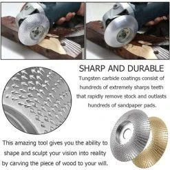 TRIOMPHE Grinder Holzscheibe, Winkelschleifer Wolfram, Winkelschleifer Schleifen, Winkelschleifscheiben, Grinder Holzscheibe, Holzschleifen Triumph 85 Mm (Gold + Silber) -Winkelschleifer Verkaufe 52924104 3