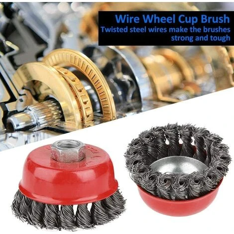 Astdrahtbürste Für Triomphe Winkelschleifer Lackentfernung 75mm/105mm 4St 4 Astdrahtbürste Für Triomphe Winkelschleifer Lackentfernung 75mm/105mm 4St – Bild 4