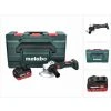 METABO® Metabo W 18 LT BL 11-125 Akku Winkelschleifer 18 V 125 Mm Brushless + 1x Akku 8,0 Ah + MetaBOX - Ohne Ladegerät