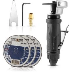 STAHLWERK Druckluft Trennschleifer Und Trennschneider Pneumatischer Winkelschleifer In Industrie-Qualität 18.000 U/min Für 76 Mm Scheiben