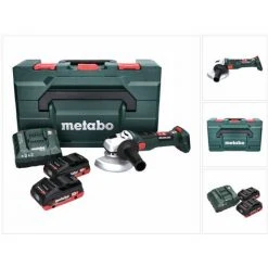 METABO® Metabo W 18 LT BL 11-125 Akku Winkelschleifer 18 V 125 Mm Brushless + 2x Akku 4,0 Ah + Ladegerät + MetaBOX