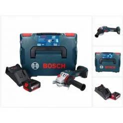 Bosch GWS 18V-15 SC Professional Akku Winkelschleifer 18 V 125 Mm Brushless + 1x Akku 5,0 Ah + Ladegerät + L-BOXX