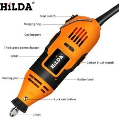 DRILLPRO 200W 220V Mini Elektroschleifer Mit Variabler Geschwindigkeit Drehbohrer Schleifer Fräsen Polieren Rotationselektrowerkzeug -Winkelschleifer Verkaufe 56657125 4