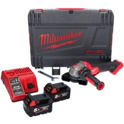 .MILWAUKEE. Milwaukee M18 FSAGV115XPDB-502X Akku Winkelschleifer 18 V 115 Mm Brushless + 2x Akku 5,0 Ah + Ladegerät + HD Box -Winkelschleifer Verkaufe 57876751 3