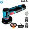 ONEVAN Winkelschleifer Mini 12V Drahtlos Brushless Akku-Winkelschleifer 19500 U/min Schleifen Metallschneiden Holz - Mit 2*Akku+1*Tasche+1*Handschuhes+2*Schleifscheibe