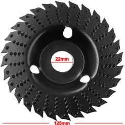 THSINDE Holzbearbeitungsschleifform Dornscheibe 125 Typ Winkelschleifer Schleifscheibe Holzschleifblatt Formfeile Rad Runde Schleifscheibe 125mm Flacher Typ -Winkelschleifer Verkaufe 59201440 3