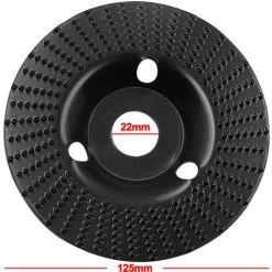 THSINDE Holzbearbeitungsschleifform Dornscheibe 125 Typ Winkelschleifer Schleifscheibe Holzschleifblatt Formfeile Rad Runde Schleifscheibe 125mm Flacher Typ -Winkelschleifer Verkaufe 59201440 4