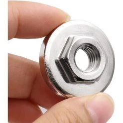 THSINDE 100 Typ Silber Winkelschleifer Druckplatte Modifizierte Schiene Druckplattenabdeckung Sechskantmutter Zubehör Schleifwerkzeug Silber 100 Typ Winkelschleifer Druckplatte- -Winkelschleifer Verkaufe 59201455 5