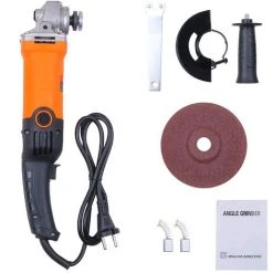 LIFCAUSAL Winkelschleifer Handpoliermaschine Schleifmaschine Multifunktionale Vielseitige Elektrische Schleifmaschine Mit Einstellbarer Geschwindigkeit 670W