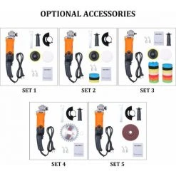 LIFCAUSAL Winkelschleifer Handpoliermaschine Schleifmaschine Multifunktionale Vielseitige Elektrische Schleifmaschine Mit Einstellbarer Geschwindigkeit 670W -Winkelschleifer Verkaufe 59495587 5