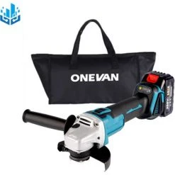 ONEVAN Akku-Winkelschleifer Bürstenloser 800W 125MM - Passend Für Makita 18v Akku - Mit 1*Tasche