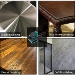 ASUPERMALL Akku-Elektroschleifer 8000/10000/12000 U / Min 3-Gang-Getriebe Einstellbarer Holzschleifer Polierer Multifunktionale Polierschleifmaschine Kompatibel Mit Makita-Akku -Winkelschleifer Verkaufe 60285351 4