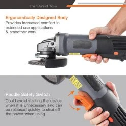 TACKLIFE P3AG125 Winkelschleifer 1300 W, 125 Mm Und 12000 U/min Werkzeug Mit Kugelschalter, 3 Schleif-/Polier-/Trennscheiben, 2 Radschutzabdeckungen, 1 Tragbare Tasche 8 TACKLIFE P3AG125 Winkelschleifer 1300 W, 125 Mm Und 12000 U/min Werkzeug Mit Kugelschalter, 3 Schleif-/Polier-/Trennscheiben, 2 Radschutzabdeckungen, 1 Tragbare Tasche -Winkelschleifer Verkaufe 60610187 4