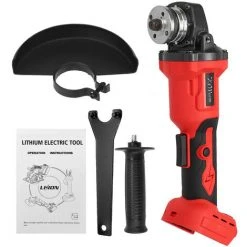 KIWARM Akku Winkelschleifer Trennschleifer Elektro Schleifmaschine Ohne Akku Rot -Winkelschleifer Verkaufe 61073269 3