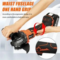 MUSTOOL 125mm Akku Winkelschleifer Trennschleifer Schleifmaschine Orange Mit 2 Batterien -Winkelschleifer Verkaufe 61228560 5