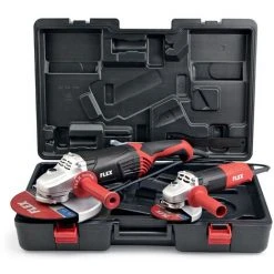 Flex Winkelschleifer Set L2100 230mm + L1001 125mm Im Koffer 438405