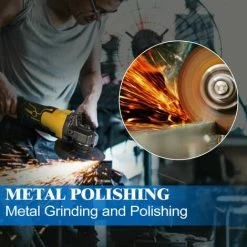 ONEVAN Winkelschleifer 125 Mm 1280W - Bürstenloser Winkelschleifer | Geeignet Für Makita 18V - Gelb - Mit 2*Batterien Und 2*Scheiben -Winkelschleifer Verkaufe 63594692 5