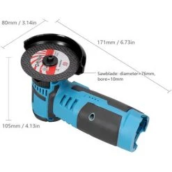 ASUPERMALL 19500 U/min-Akku-Winkelschleifer-Staubgeschützter Elektroschleifer-Bürstenloser Motor-Zwei Elektrische Komponenten Und Eine Ladung-Mit Zwei Trennscheiben 8 ASUPERMALL 19500 U/min-Akku-Winkelschleifer-Staubgeschützter Elektroschleifer-Bürstenloser Motor-Zwei Elektrische Komponenten Und Eine Ladung-Mit Zwei Trennscheiben -Winkelschleifer Verkaufe 63735580 4