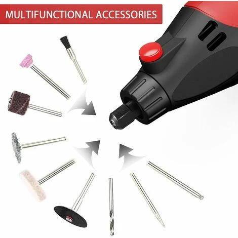 LIFCAUSAL AC Ratory Tool Kit Elektroschleifer 6 Variable Geschwindigkeiten 8000–35000 U/min 170 W Zum Polieren, Schnitzen Und Formen Mit Tragetasche 3 LIFCAUSAL AC Ratory Tool Kit Elektroschleifer 6 Variable Geschwindigkeiten 8000–35000 U/min 170 W Zum Polieren, Schnitzen Und Formen Mit Tragetasche – Bild 3