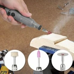 LIFCAUSAL 12 V Mini-Rotationswerkzeug, Tragbare Elektrische Mühle, 5000–15.000 U/min, Rotationsschneider Mit Variabler Geschwindigkeit, Mit 24 Aufs?tzen Für Bastelprojekte Und DIY-Kreationen, Grau EU -Winkelschleifer Verkaufe 63812936 5