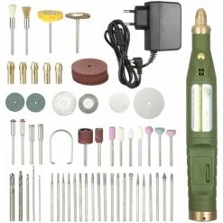 LIFCAUSAL Multifunktionaler Mini-Elektroschleifer Mit Variabler Drehzahl Und Zubehör-Kit Bohrmaschine Schleifen Fräsen Gravieren Polierwerkzeuge AC100-240V EU-Stecker -Winkelschleifer Verkaufe 63812950 5