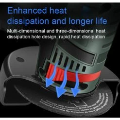 LIFCAUSAL 19500 U / Min Akku-Elektro-Keramikfliesen-Reinigungsmaschine Winkelschleifmaschine Bürstenlose Kupfer-Wohnmobil-Haushalts-tragbare Handheld-Dienstprogramm-Schneideschleifmaschine -Winkelschleifer Verkaufe 63982524 4