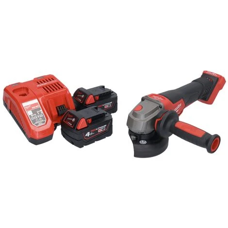 .MILWAUKEE. Milwaukee M18 FSAGV115XPDB-402 Akku Winkelschleifer 18 V 115 Mm Brushless + 2x Akku 4,0 Ah + Ladegerät 2 .MILWAUKEE. Milwaukee M18 FSAGV115XPDB-402 Akku Winkelschleifer 18 V 115 Mm Brushless + 2x Akku 4,0 Ah + Ladegerät – Bild 2