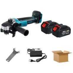 DRILLPRO Akku Winkelschleifer 125mm Trennschleifer Scheibe Für Makita Batterie Mit 2 Batterien