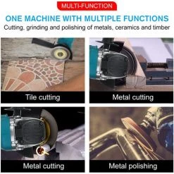 DRILLPRO Akku Winkelschleifer 125mm Trennschleifer Scheibe Für Makita Batterie Mit 2 Batterien -Winkelschleifer Verkaufe 65849861 4