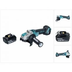 Makita DGA 521 T1X1 Akku Winkelschleifer 18 V 125 Mm X-LOCK Brushless + 1x Akku 5,0 Ah - Ohne Ladegerät