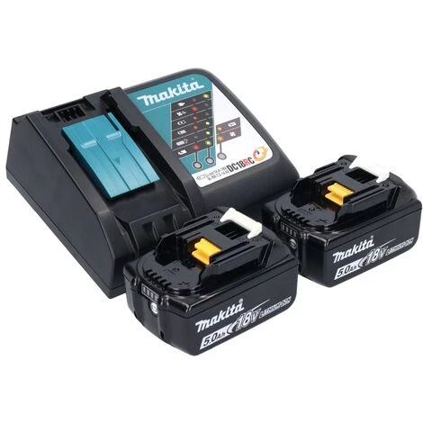 Makita DGA 521 RTX1 Akku Winkelschleifer 18 V 125 Mm X-LOCK Brushless + 2x Akku 5,0 Ah + Ladegerät 4 Makita DGA 521 RTX1 Akku Winkelschleifer 18 V 125 Mm X-LOCK Brushless + 2x Akku 5,0 Ah + Ladegerät – Bild 4