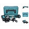 Makita DGA 521 RT1X1J Akku Winkelschleifer 18 V 125 Mm X-LOCK Brushless + 1x Akku 5,0 Ah + Ladegerät + Makpac