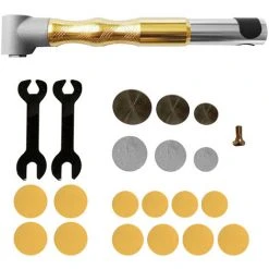 SUPERSELLER Elektrische Polier- Und Schleifmaschine Mit 90-Grad-Bogen Multifunktionaler Schleifmittelspreizer Mit 3mm Spannfutter Mit Schleifpapier 90-Grad-Bogen (Goldschleifpapiersatz)