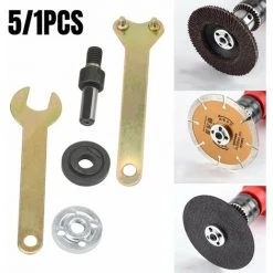 LIFCAUSAL 3/8 "(10 Mm) Bohrer Winkelschleifer Dorn Adapter Scheibenhalter 2 Schraubenschlüsselsatz 5 In 1 -Winkelschleifer Verkaufe 66855303 3