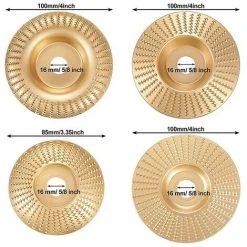 DECKON Von Wolframkarbid-Schleifscheiben, Winkelschleifer Mit 100-mm-Zoll-Öffnung, Holzschnitzscheibe, Holzbearbeitungs-Trainingsscheibe -Winkelschleifer Verkaufe 66979959 4
