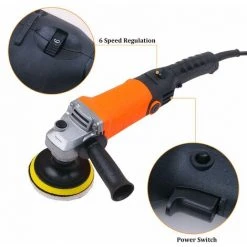 LIFCAUSAL 670 W Winkelschleifer Handpoliermaschine Schleifmaschine Multifunktional Vielseitiger Elektroschleifer Schneidemaschine Mit Einstellbarer Geschwindigkeit Leitungslänge 1,5 Meter (Schwarz-Orange-Stil 4) -Winkelschleifer Verkaufe 67021643 5