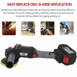 LIFCAUSAL 21 V Bürstenloser Winkelschleifer Werkzeugkopfwinkel 180-Grad-Drehung Akku-Power Grinder 100 Mm Variable Geschwindigkeit 6,0 Ah Lithium-Ionen-Elektro-Akku-Schleif-Schneide-Poliermaschine Metallschneider Mit -EU-Stecker 528TV (6,0 Ah) Akku 2St -Winkelschleifer Verkaufe 67021650 5