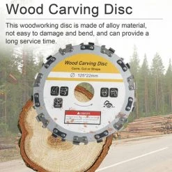 LIFCAUSAL 125 Mm 14 Zähne Holzbearbeitungsscheibe Winkelschleifer Ketten Scheibe Holz Kunststoff Schnitzen Formen Trennscheibe (mehrfarbig) -Winkelschleifer Verkaufe 67021658 3