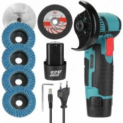 LIFCAUSAL Elektrisches Schleifwerkzeug Mit 19500 U / Min, Multifunktionsschneider Zum Schneiden, Polieren, Keramikfliesen, Holz, Stein, Stahl (Multicolor-EU-Stecker)