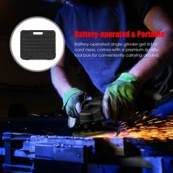 LIFCAUSAL Lithium-Batterie-Winkelschleifer, Tragbare Batteriebetriebene Elektrische Schleifmaschine Mit Li-Ion-Akku Und Ladegerät, 2-Positionen-Griff, Metall, Holz, Schneiden, Schleifen, Polieren (EU & 1 Stück 2000-mAh-Akku) -Winkelschleifer Verkaufe 67021661 5