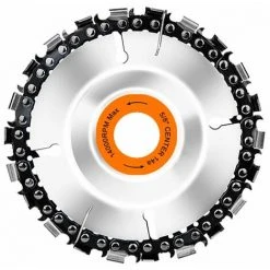 LIFCAUSAL 100 Mm 22 Zähne Schleifmaschine Holzbearbeitungsscheibe Nutmaschine Ketten Scheibe Holzschnitzerei Trennscheibe Für Typ100 115 Winkelschleifer Schnitzen Formschneiden (Mehrfarbig)