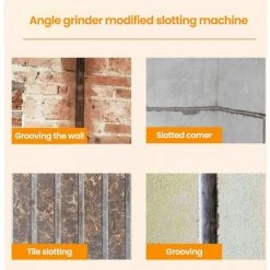 LIFCAUSAL Winkelschleifer Modifiziert Für Stoßmaschinen-Zubehör-Set Winkelschleifer Modifiziertes Spindel-Set Wandfliesen-Ecken-Schlammschleifen Haushaltswerkzeug-Set Mit 7 Abstandshaltern Geeignet Für Winkelschleifer Vom Typ 100 (schwarz) -Winkelschleifer Verkaufe 67021712 5