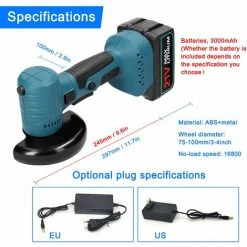 LIFCAUSAL 20 V Kabelloser Bürstenloser Tragbarer Mini-Winkelschleifer Wiederaufladbarer 180 ° Drehbarer Winkelschleifer Multifunktionale Polierschneidemaschine (kein Batterieadapter) -Winkelschleifer Verkaufe 67021720 4